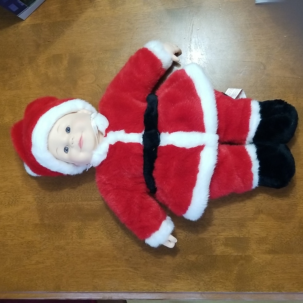 Anne Geddes baby doll Santa